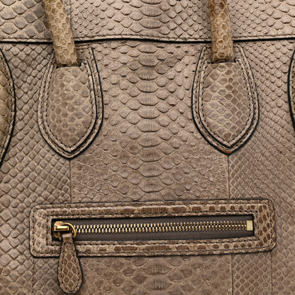 Celine Snakeskin Mini Luggage Grey 7 of 19