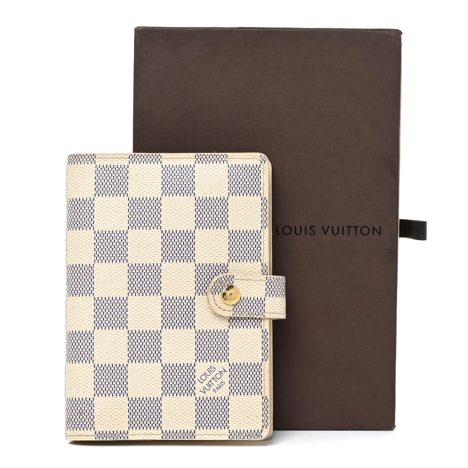 Louis Vuitton Damier Azur Small Ring Agenda Cover 13 of 13