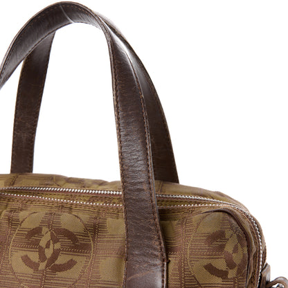 Chanel Nylon Mini Travel Tote Brown 13 of 18