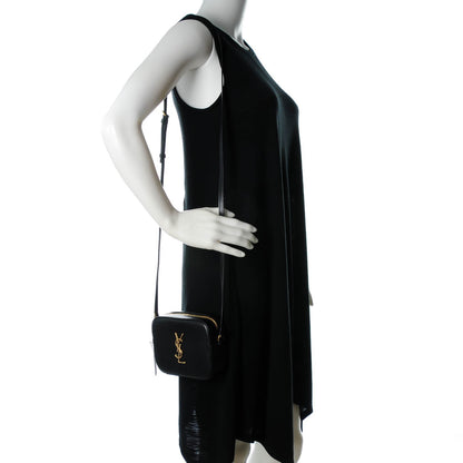 Saint Laurent Grain De Poudre Small Classic Monogram Camera Bag Black 2 of 7