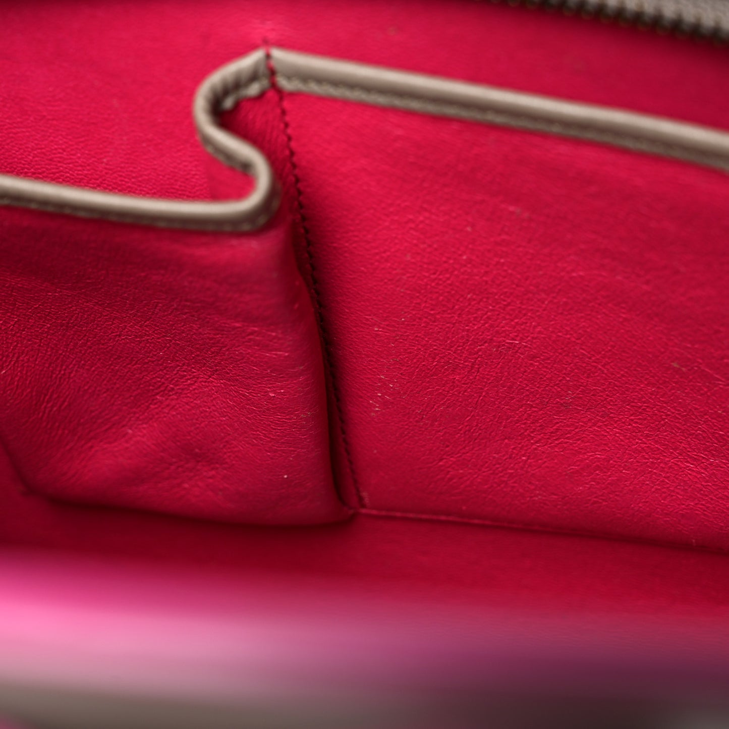 Palmelato Calfskin Micro Luggage Beige