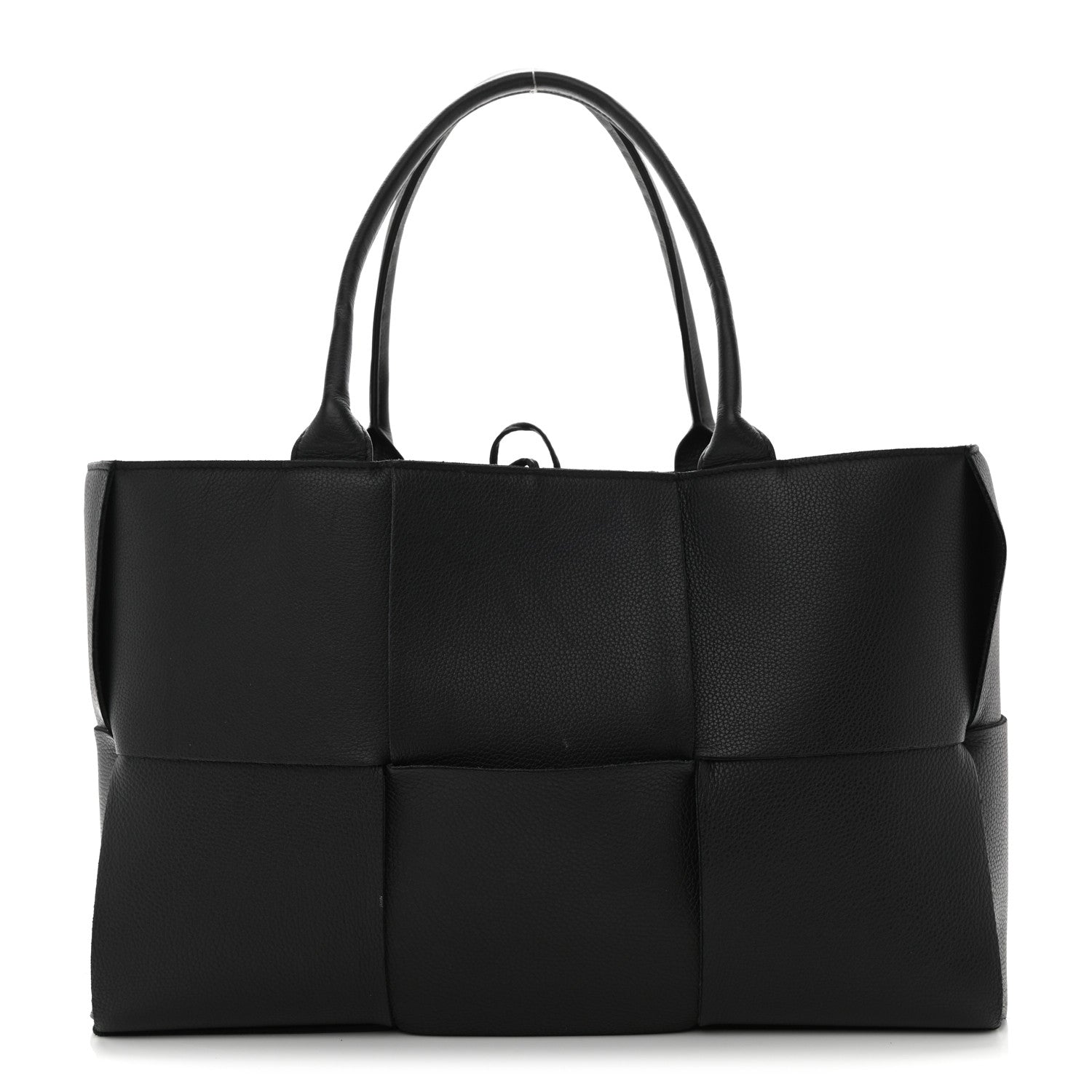 Bottega Veneta Grained Calfskin Maxi Intrecciato Arco Tote Black 3 of 11