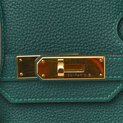 Hermes Togo Birkin 30 Malachite 21 of 23