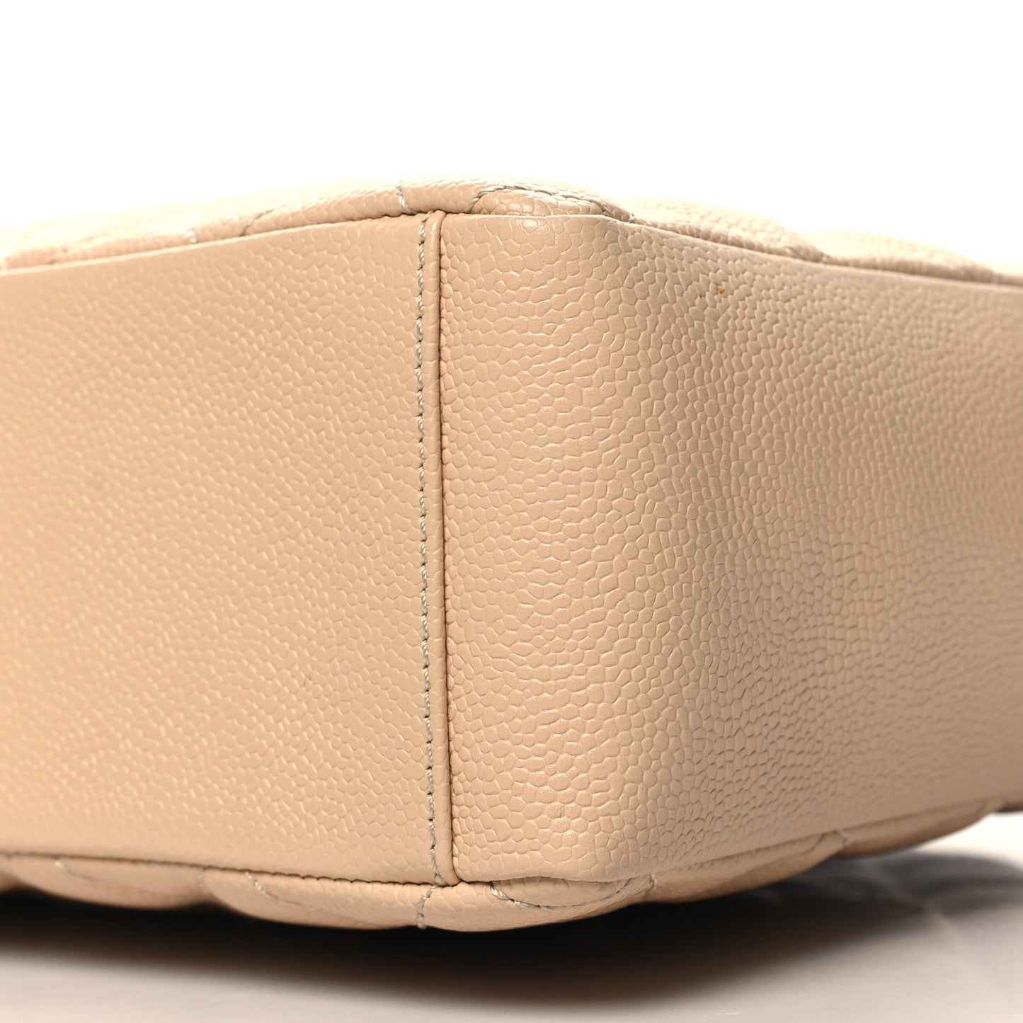 Caviar Quilted Petit Shopping Tote PST Beige Clair