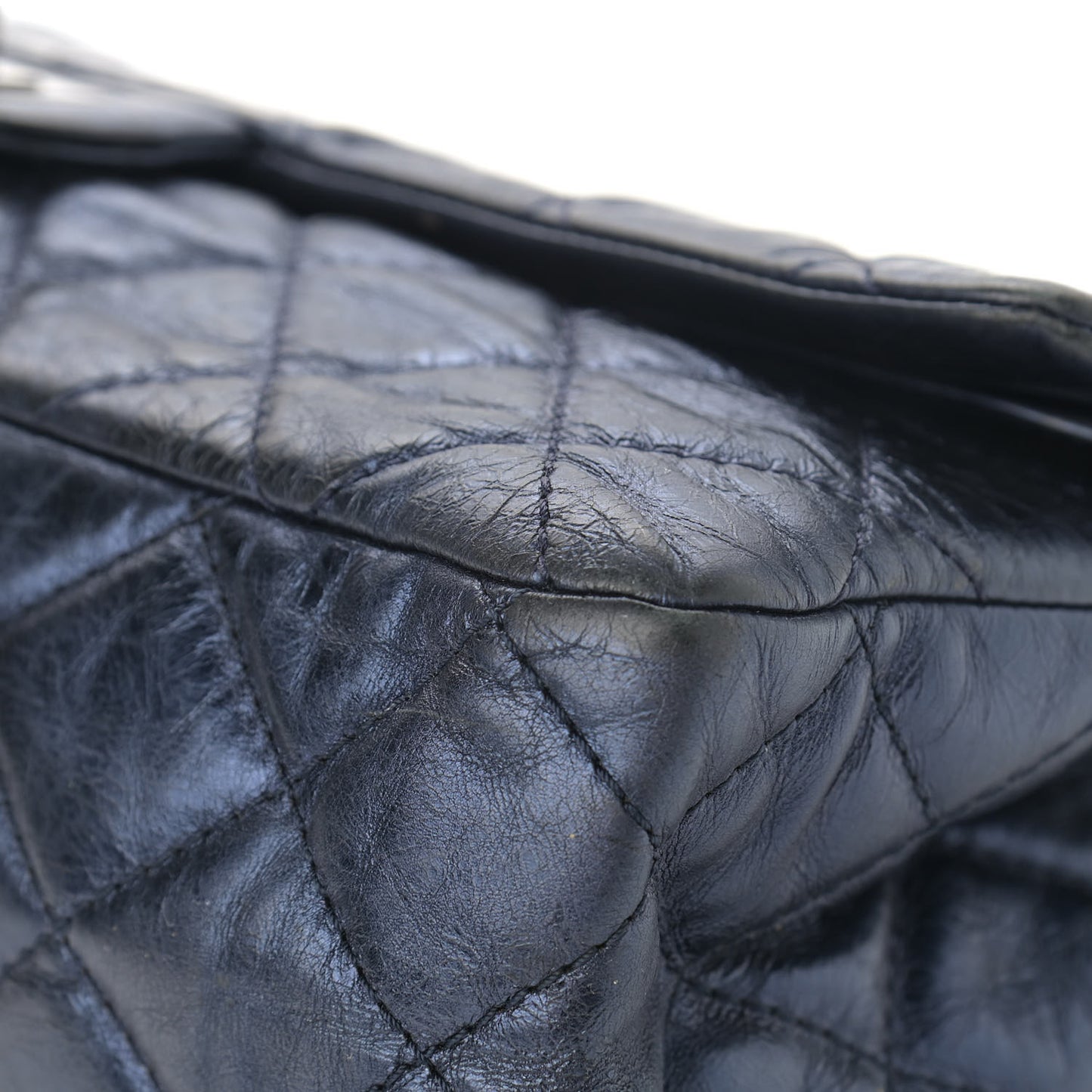 Aged Calfskin Quilted 2.55 Reissue 227 Flap Marine