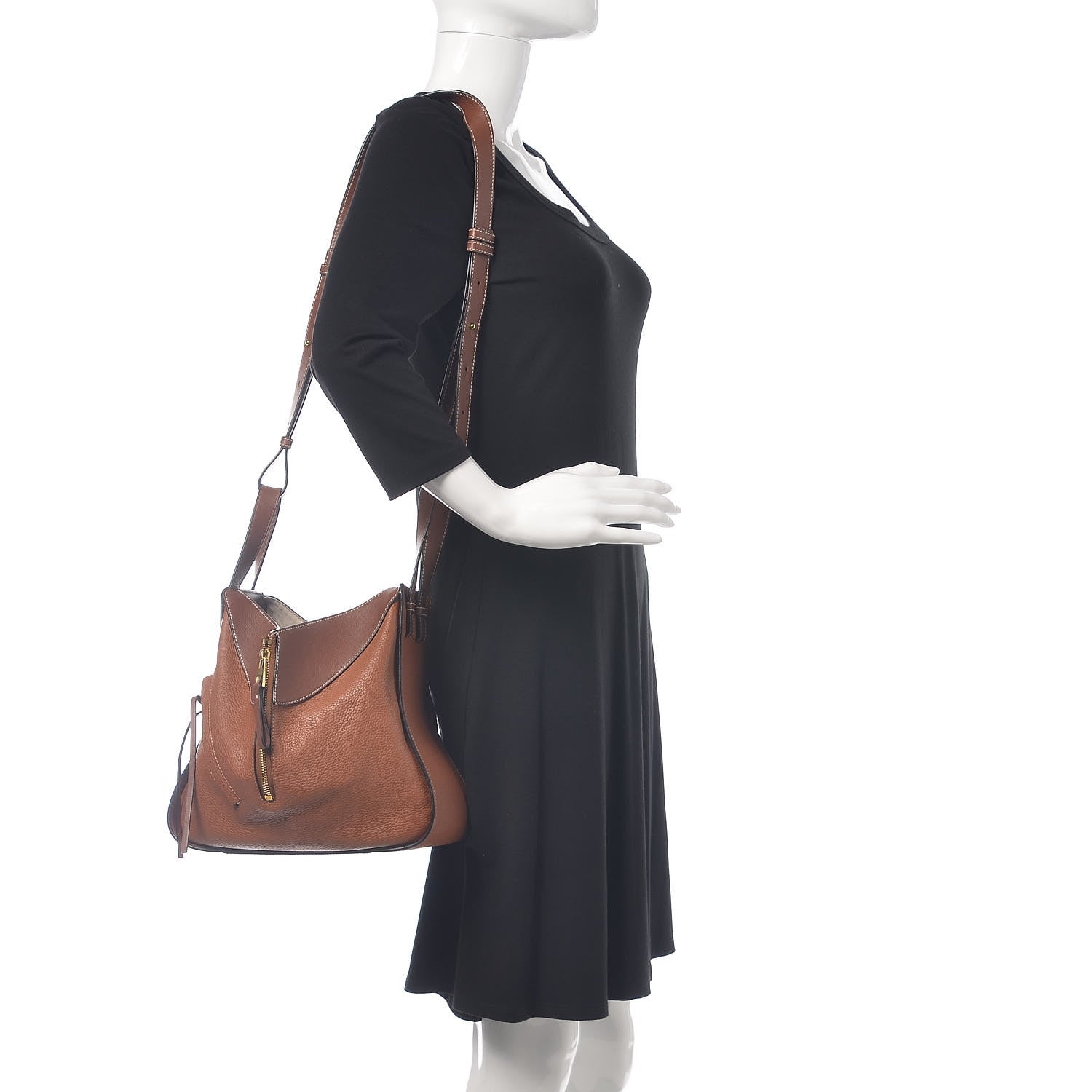 Loewe Calfskin Small Hammock Shoulder Bag Tan 2 of 12