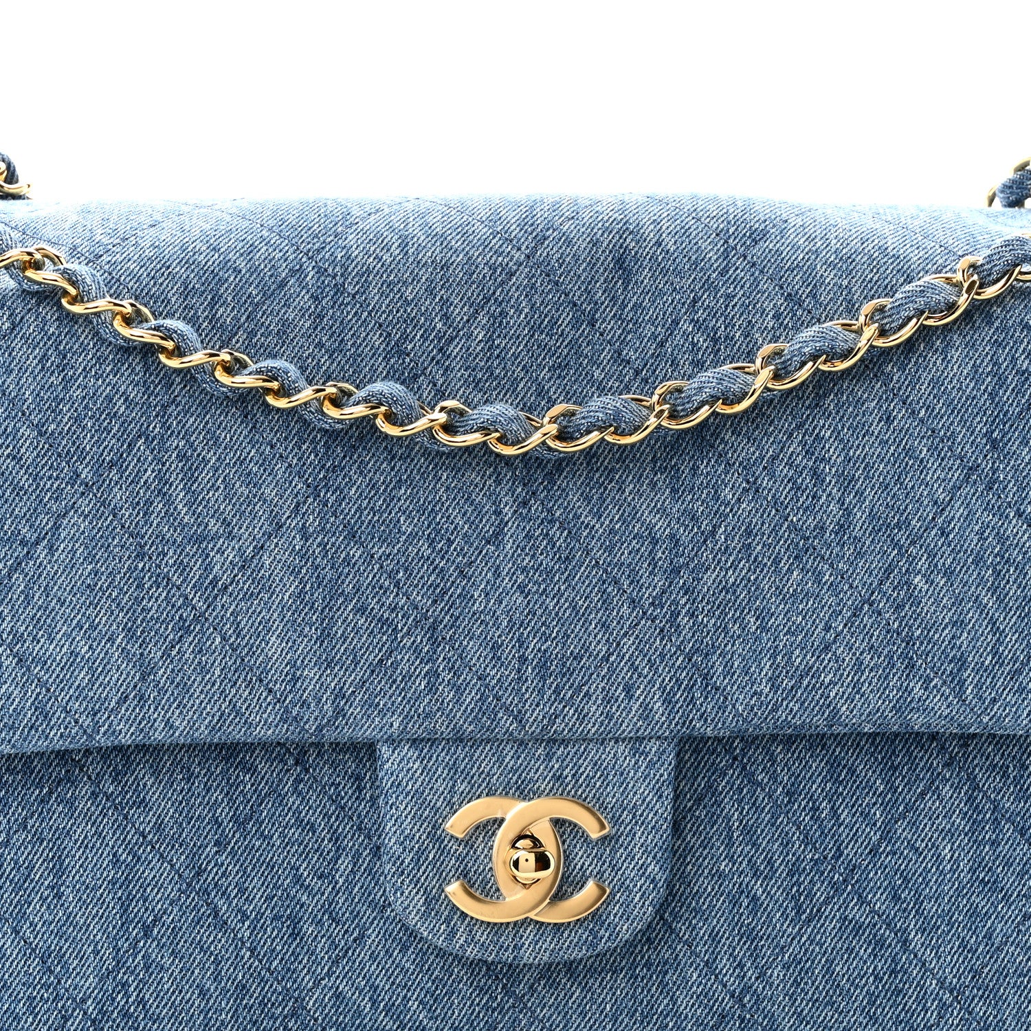 Chanel Denim Small Souplissimo Maxi Flap Blue 8 of 11
