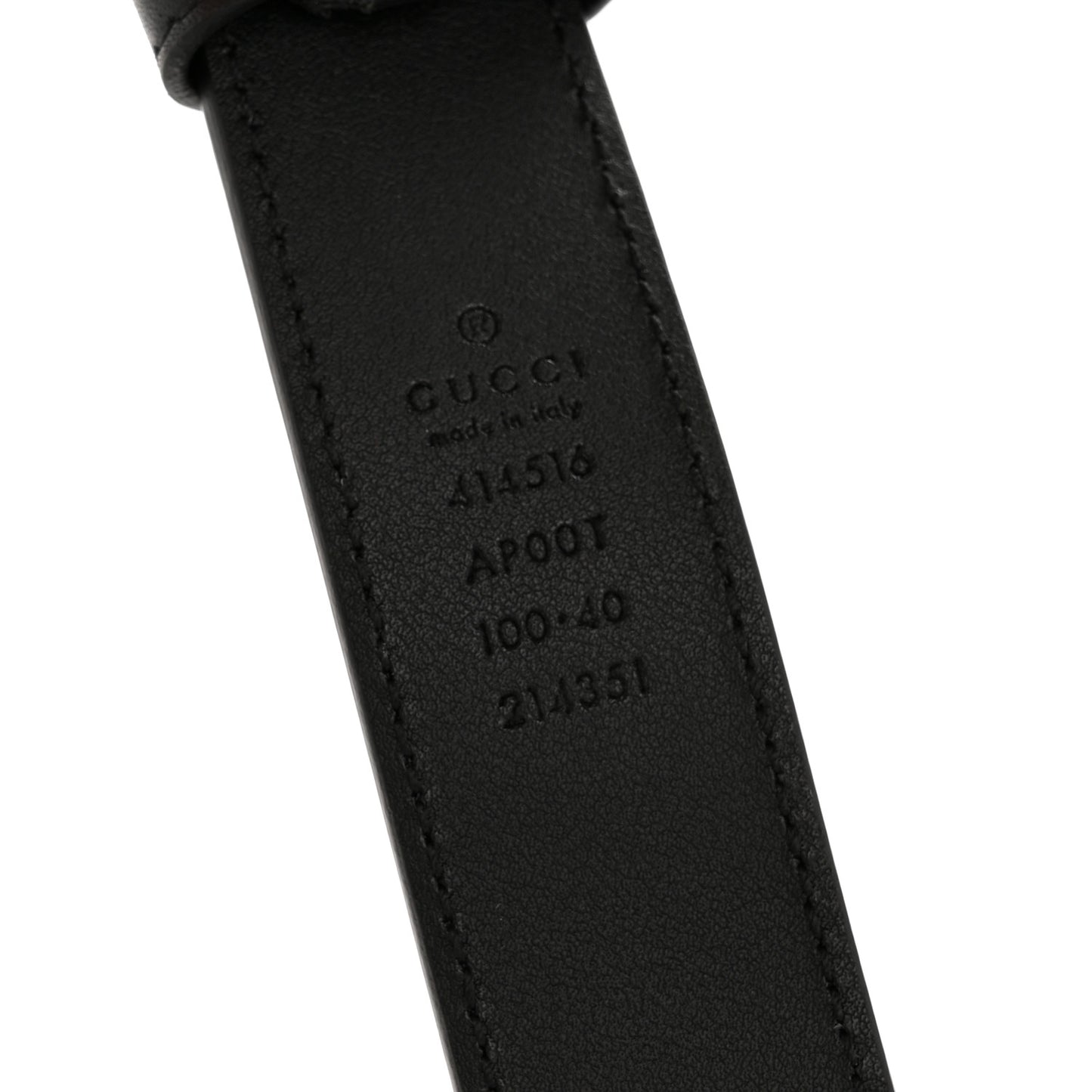 Calfskin Double G 30mm Belt 100 40 Black
