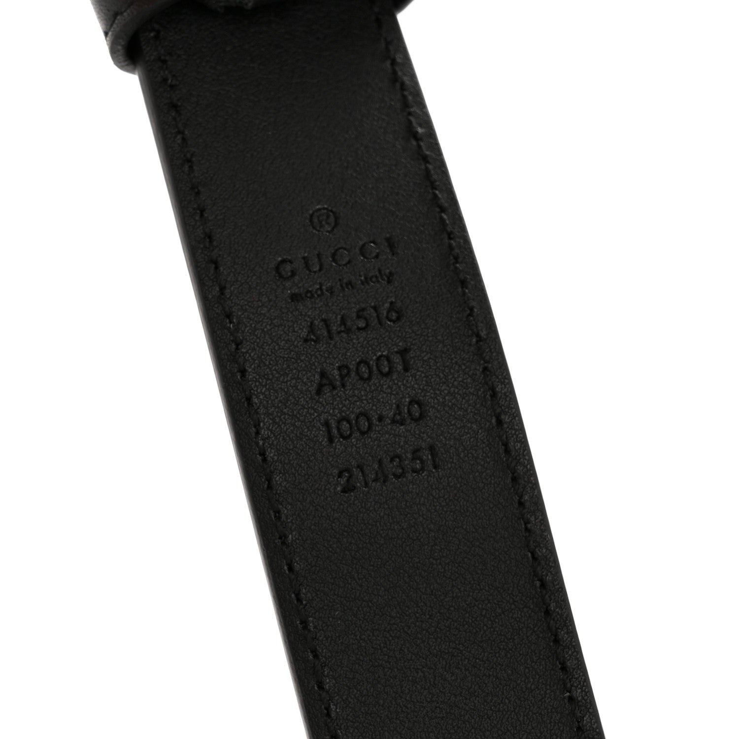 Gucci Calfskin Double G 30mm Belt 100 40 Black 5 of 7