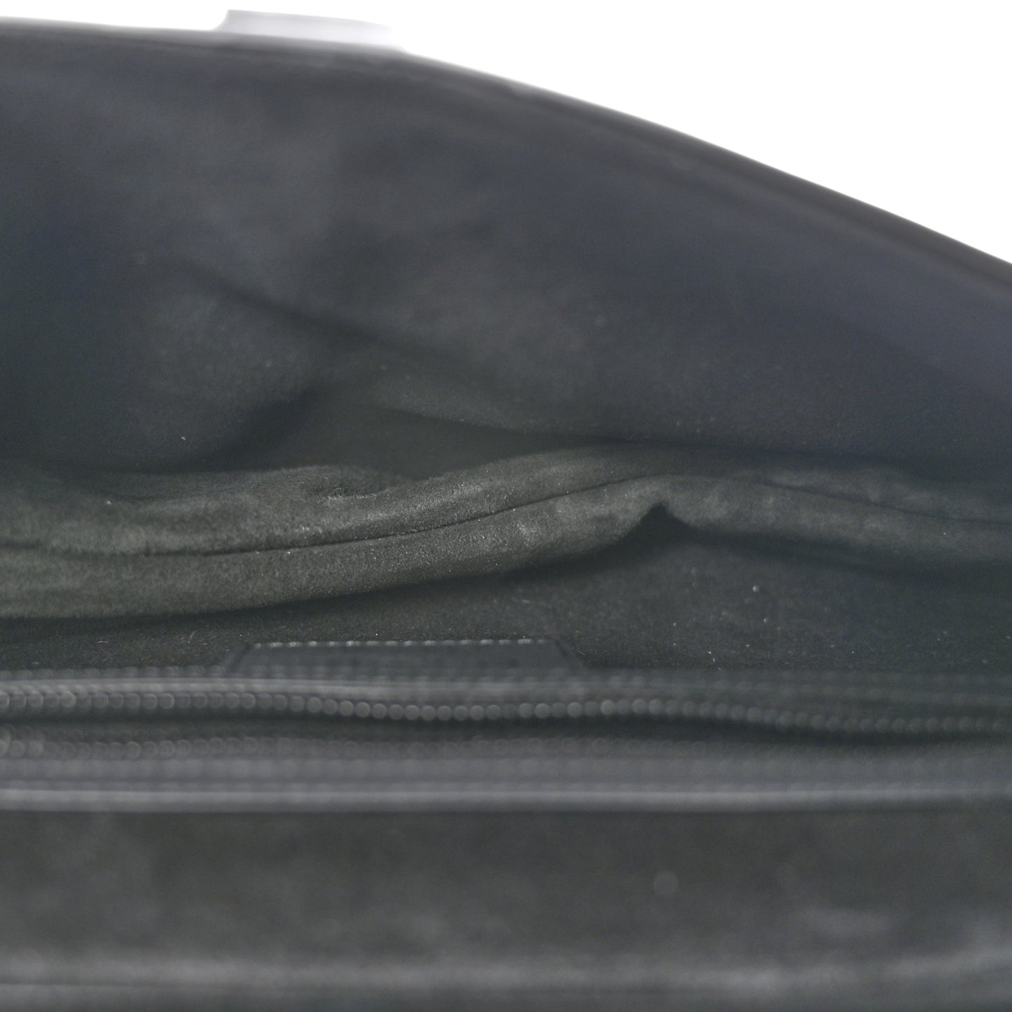 Ultra Matte Calfskin Saddle Bag With Strap Black