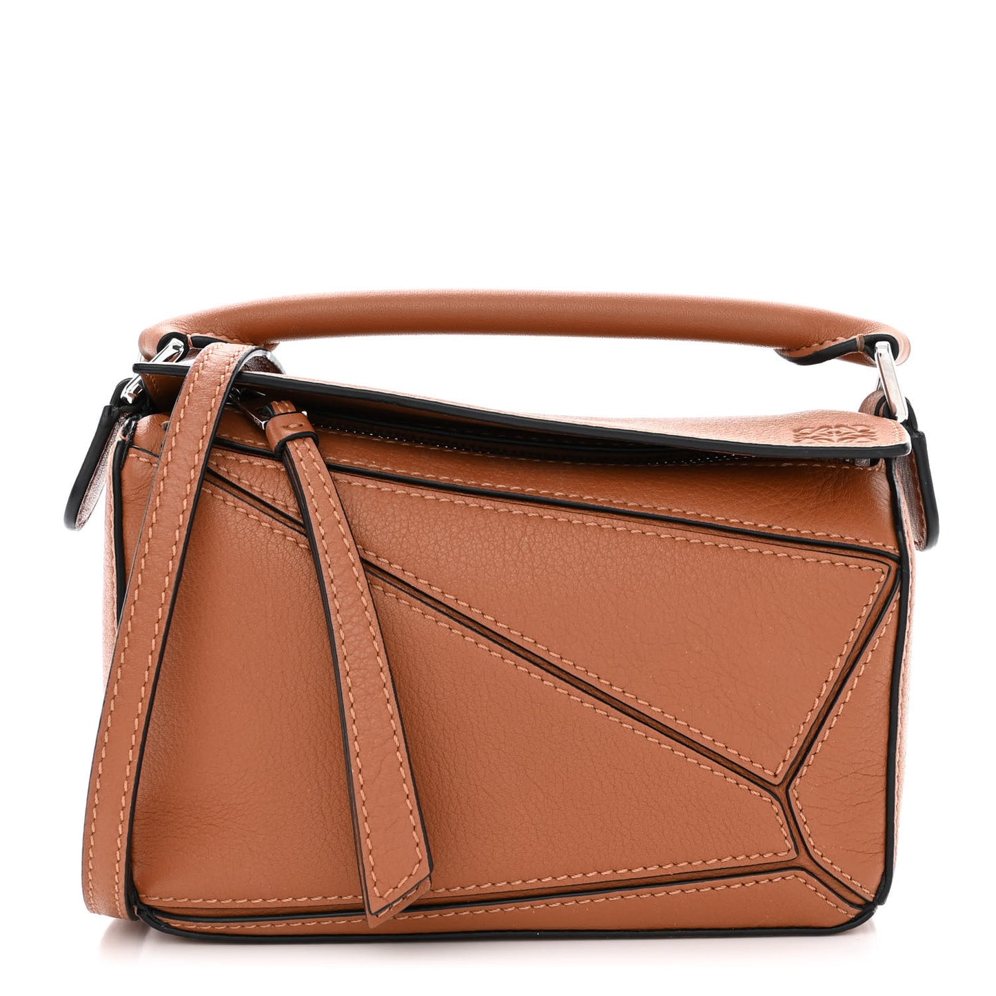 Calfskin Mini Puzzle Bag Tan