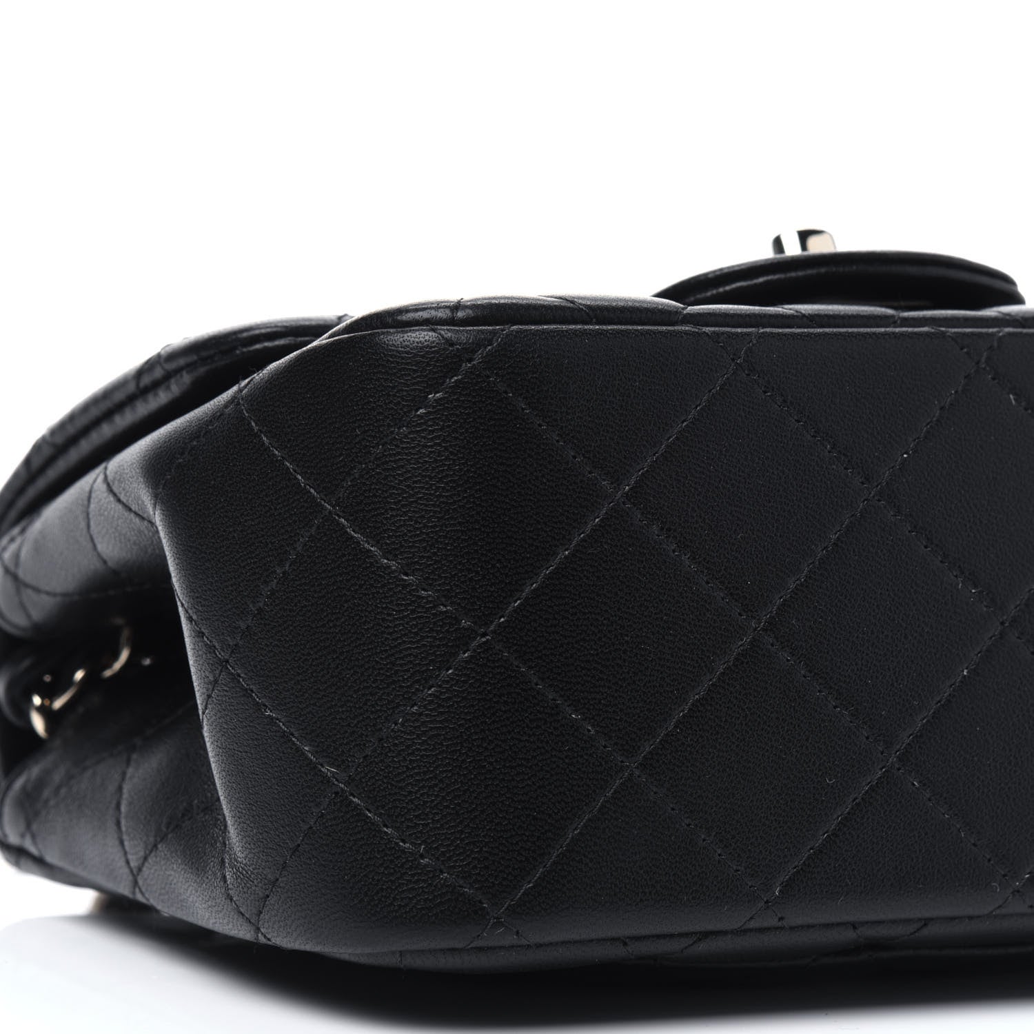 Chanel Lambskin Quilted Mini Square Flap Black 8 of 11