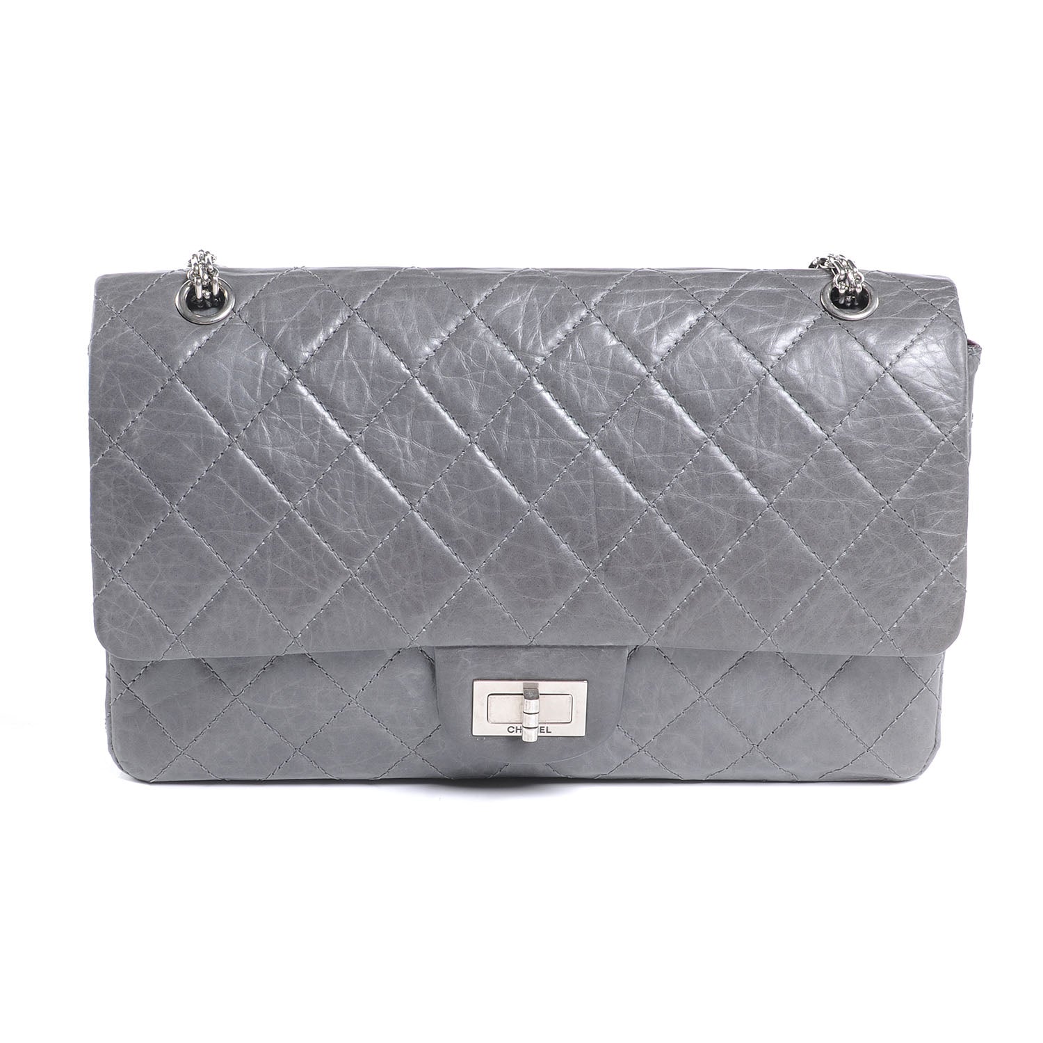 Chanel Aged Calfskin 50th Anniversary 2.55 Reissue 227 Flap Grey 1 of 7