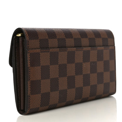 Louis Vuitton Damier Ebene Sarah Wallet NM 3 of 10