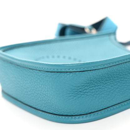Hermes Taurillon Clemence Amazone Evelyne TPM Turquoise Colvert 10 of 10