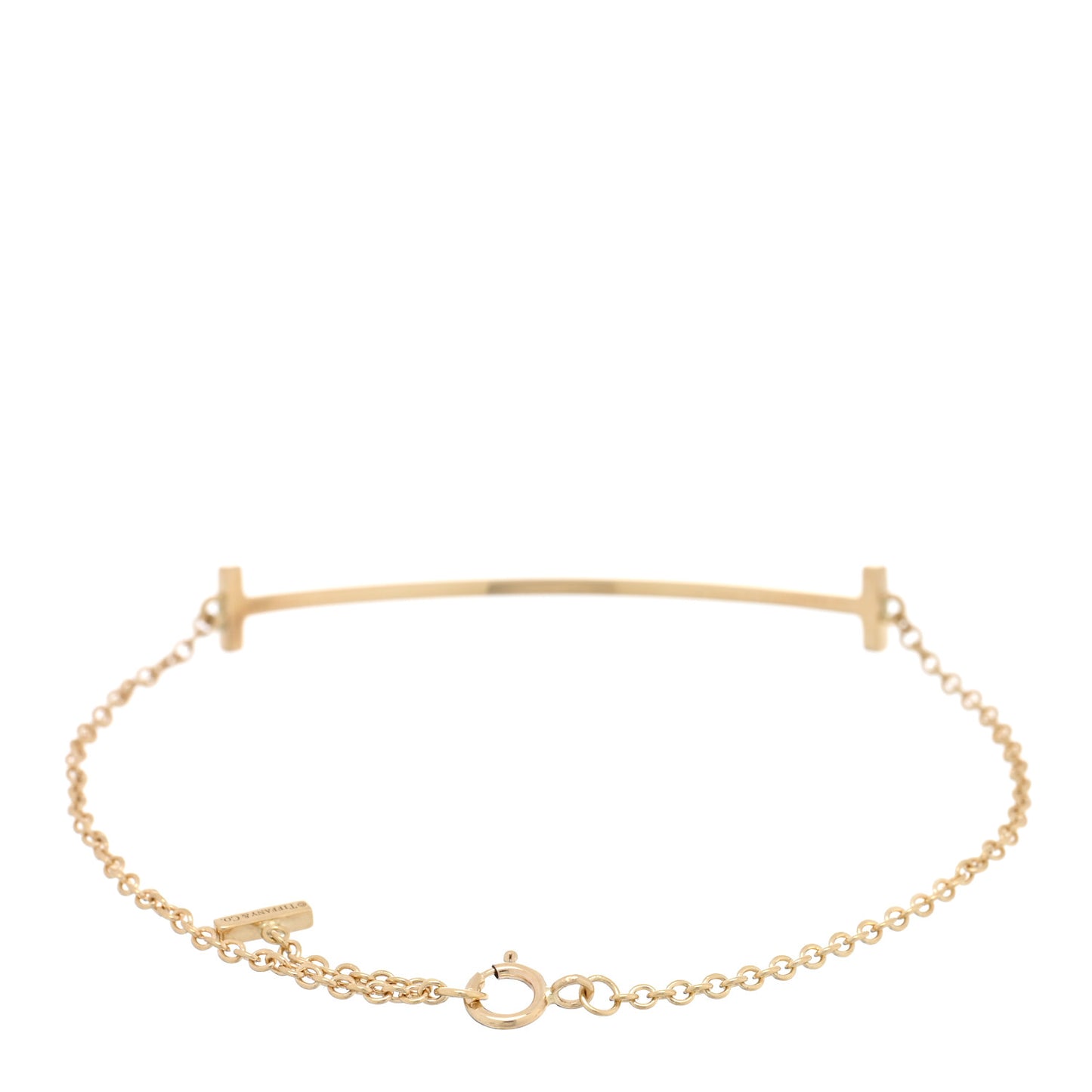 18K Yellow Gold T Smile Bracelet