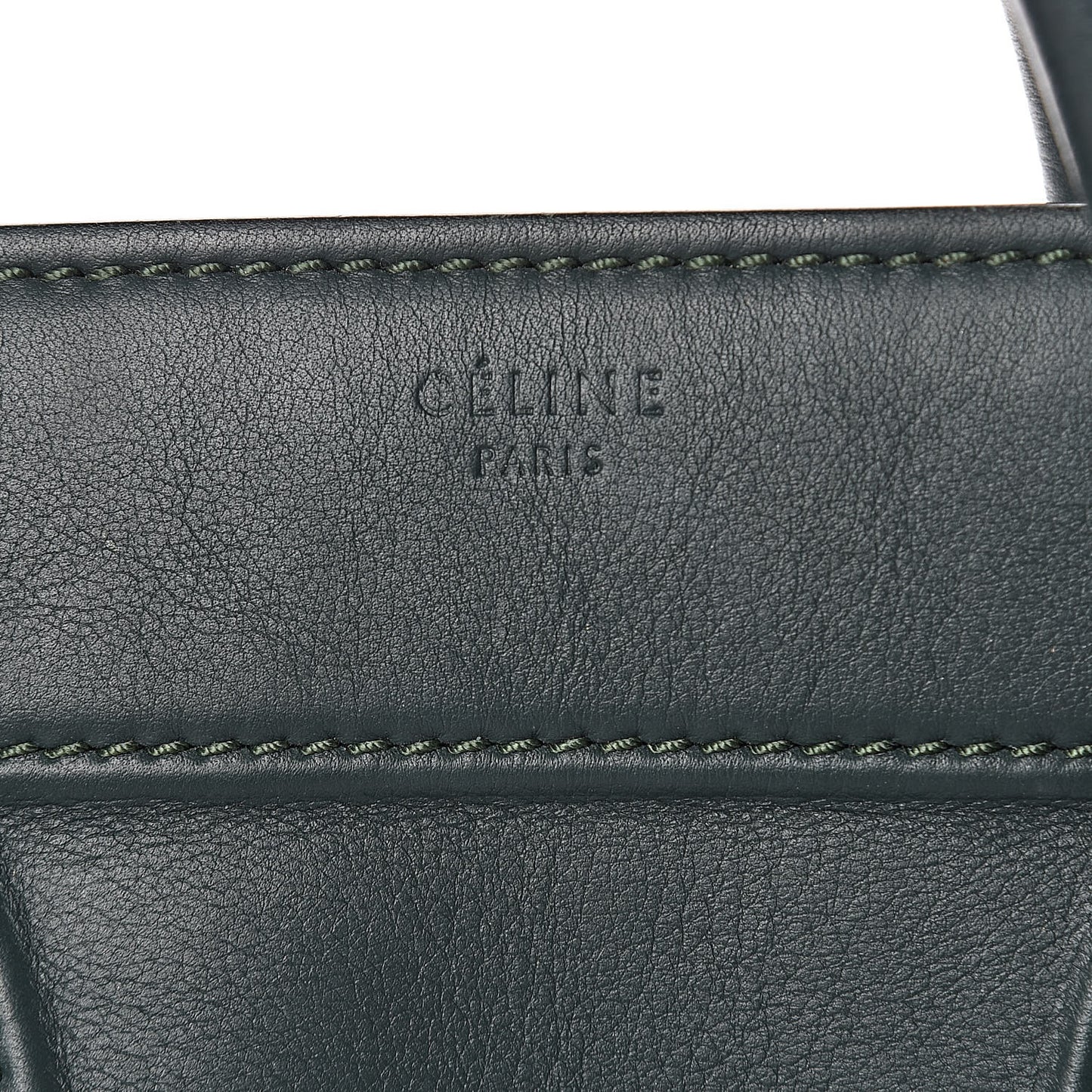 Supple Calfskin Medium Phantom Luggage Bottle Green