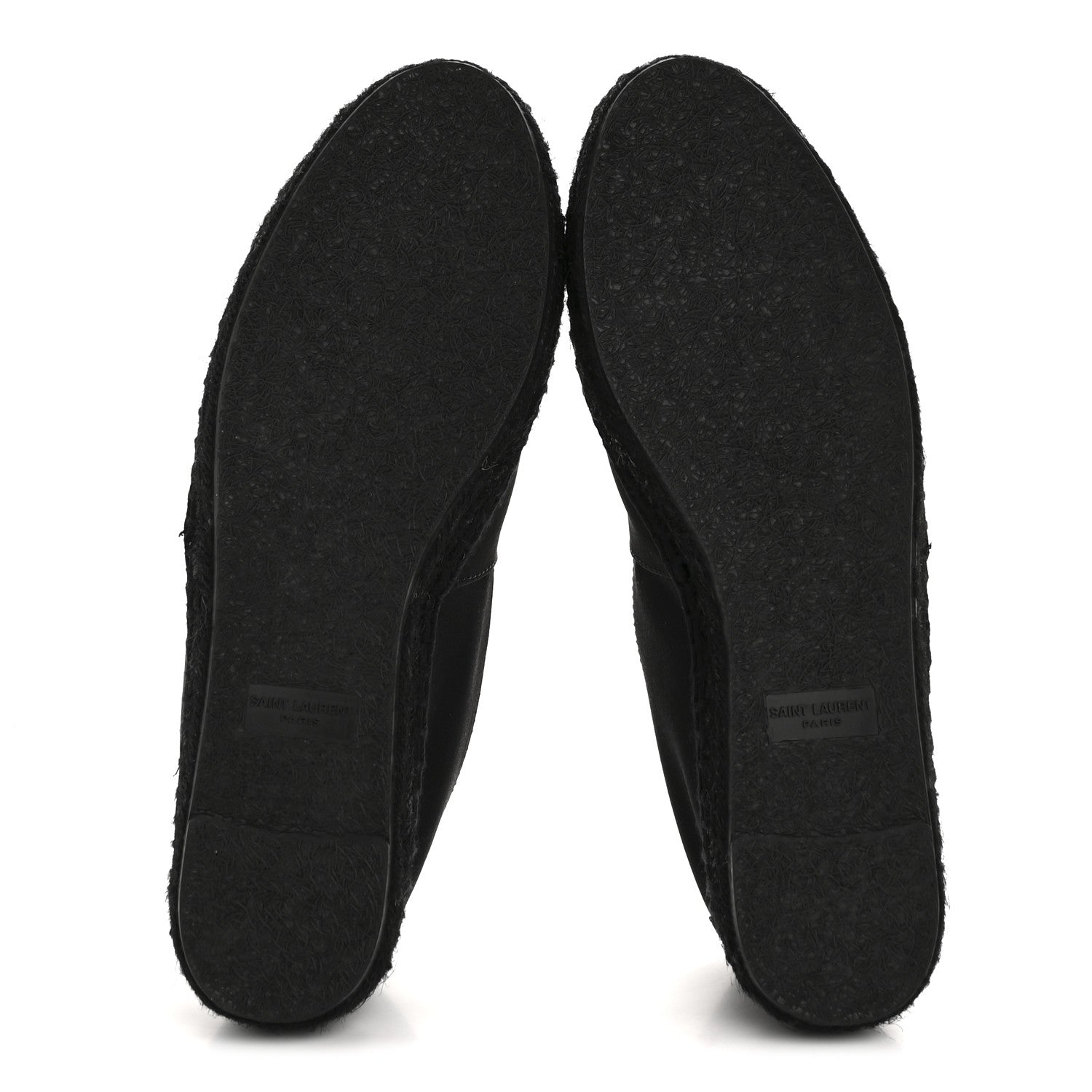 Saint Laurent Crepe Satin Elba Espadrilles 38 Black 6 of 9
