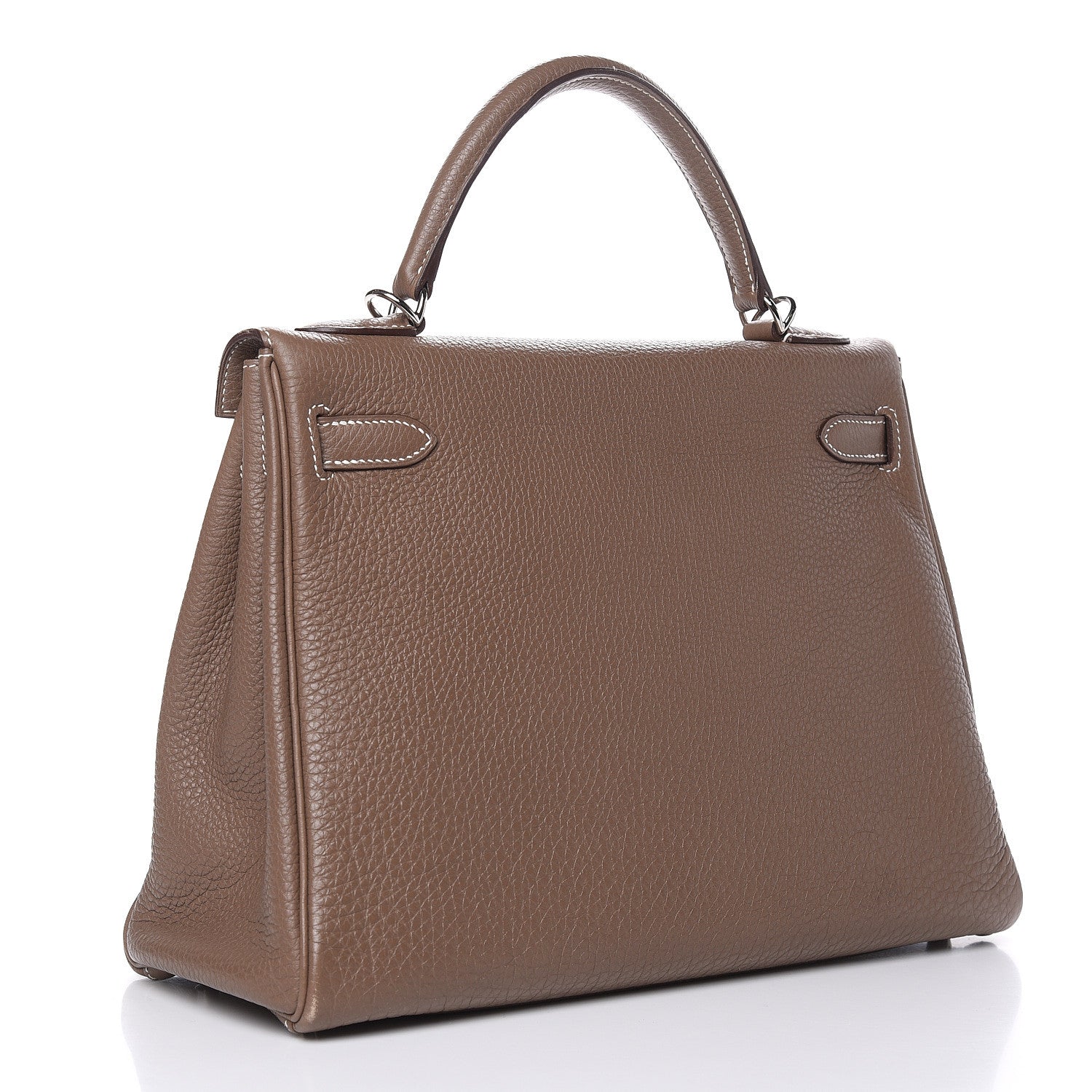 Hermes Togo Kelly Retourne 32 Etoupe 3 of 35