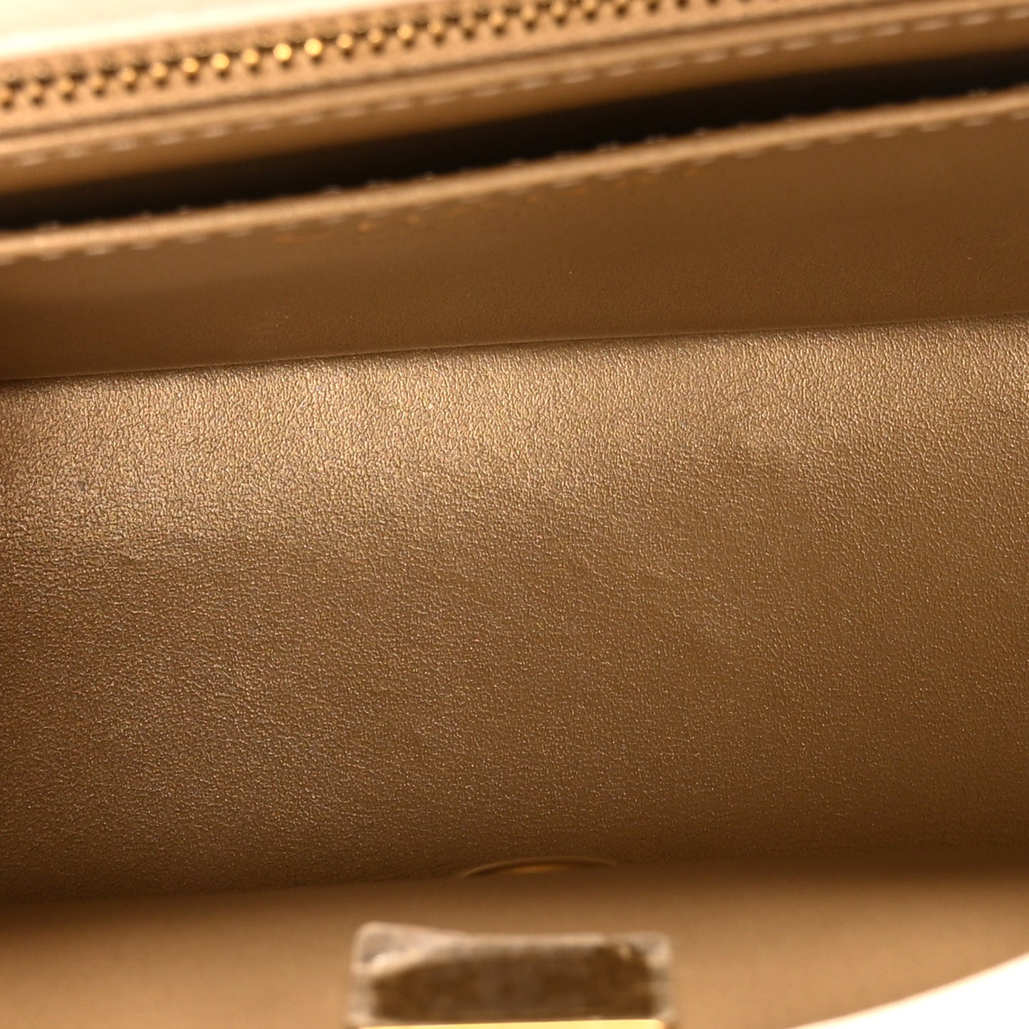 Lambskin Quilted Enamel Mini Pearl Crush Flap White