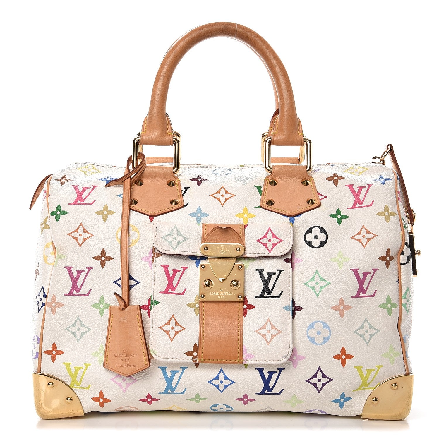 Louis Vuitton Monogram Multicolor Speedy 30 White 1 of 12