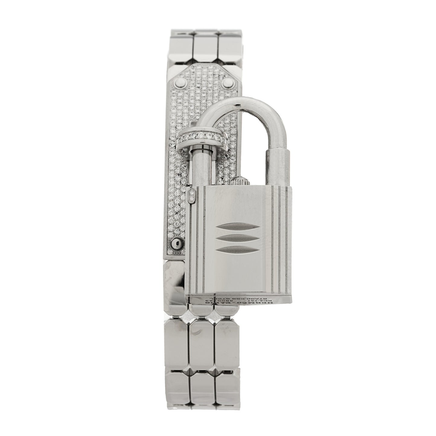 Stainless Steel Diamond Pave 16mm Kelly Quartz Watch