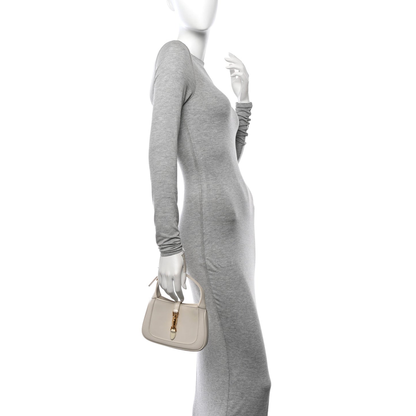 Boarded Dyana Lux Calfskin Mini Jackie 1961 Hobo Mystic White