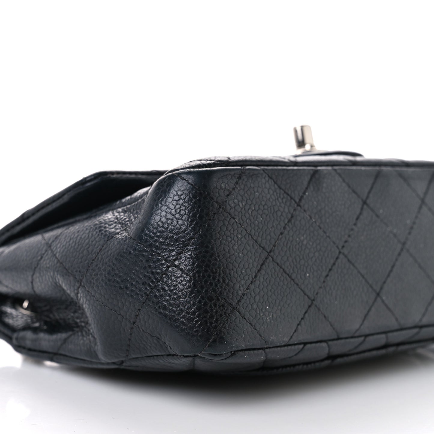 Caviar Quilted Mini Rectangular Flap Black