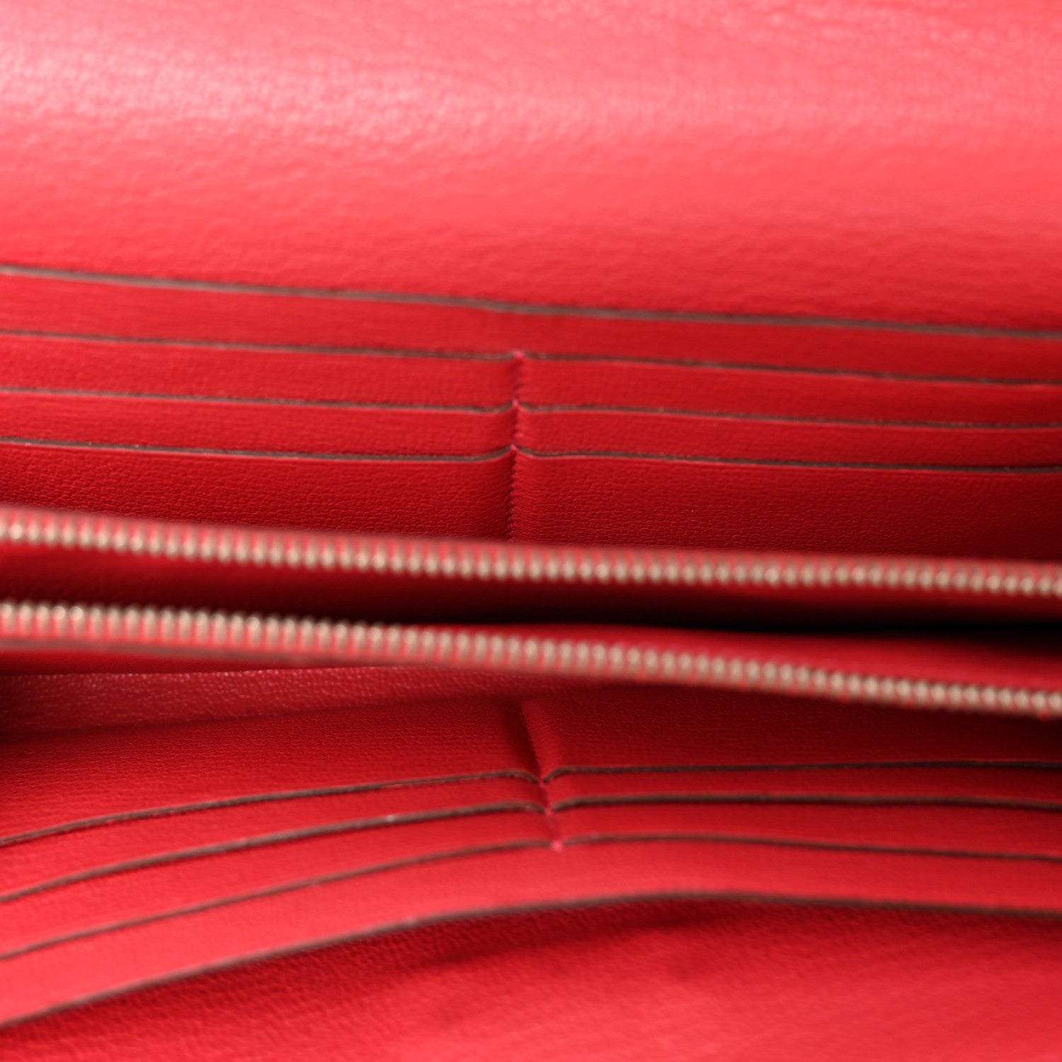 Hermes Ostrich Kelly Longue Wallet Rouge Vif 5 of 7