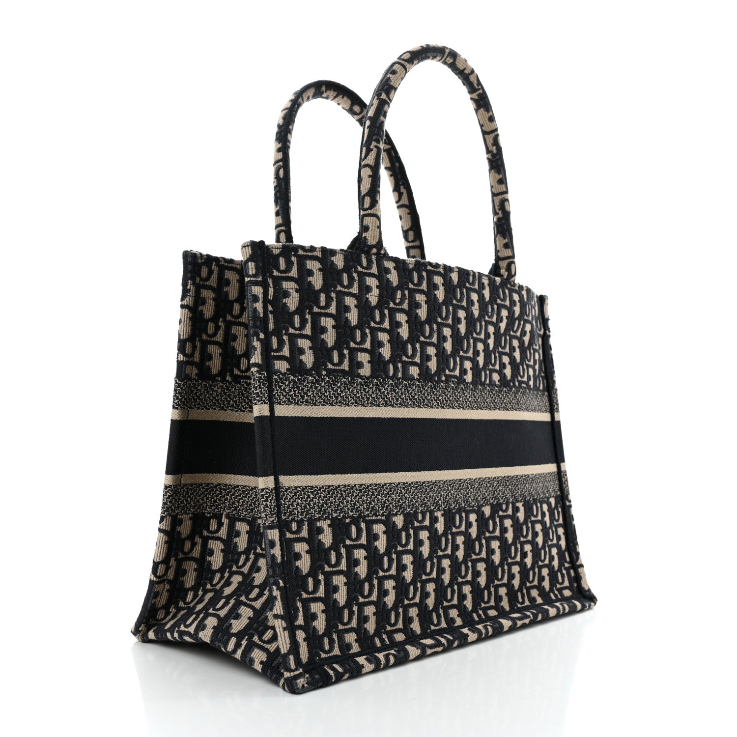 Christian Dior Oblique Medium Book Tote Blue Multicolor 2 of 10