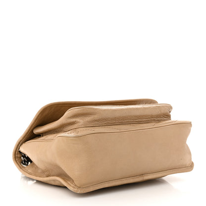 Saint Laurent Crinkled Calfskin Matelasse Monogram Medium Niki Chain Satchel Natural 4 of 13