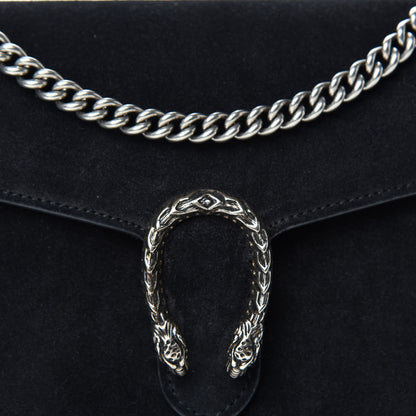 Gucci Suede Mini Dionysus Chain Wallet Black 11 of 11