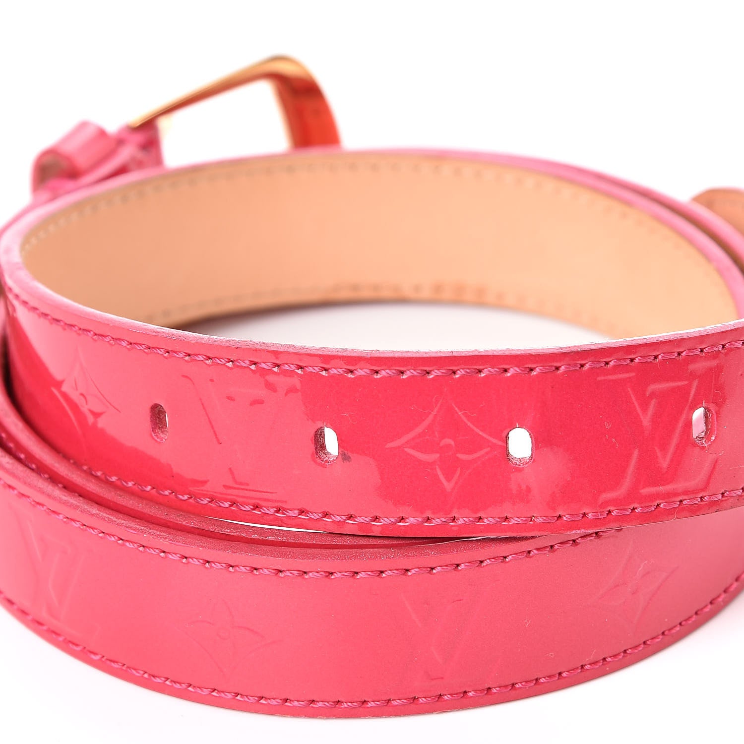 Louis Vuitton Vernis 25mm Phoenix Belt 40 100 Framboise 4 of 7