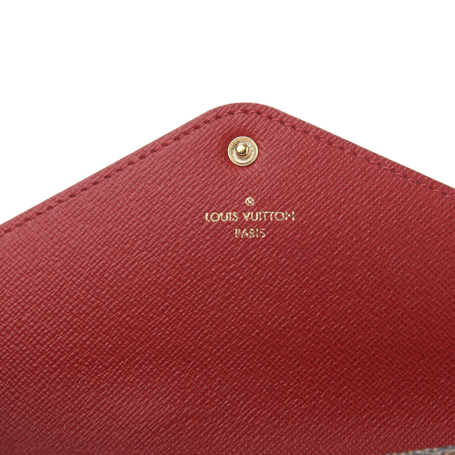 Louis Vuitton Damier Ebene Josephine Wallet Red 10 of 13