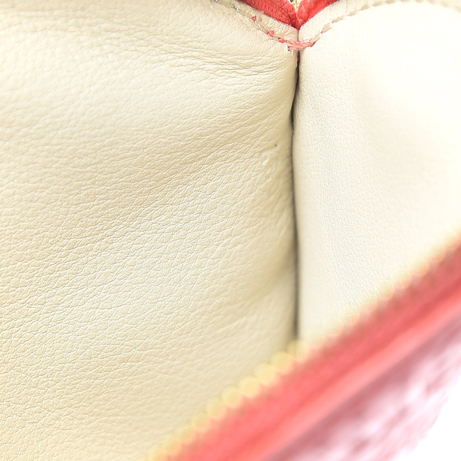 Louis Vuitton Vernis Trunks and Bags Porte-Monnaie Round Coin Purse Coral 7 of 7