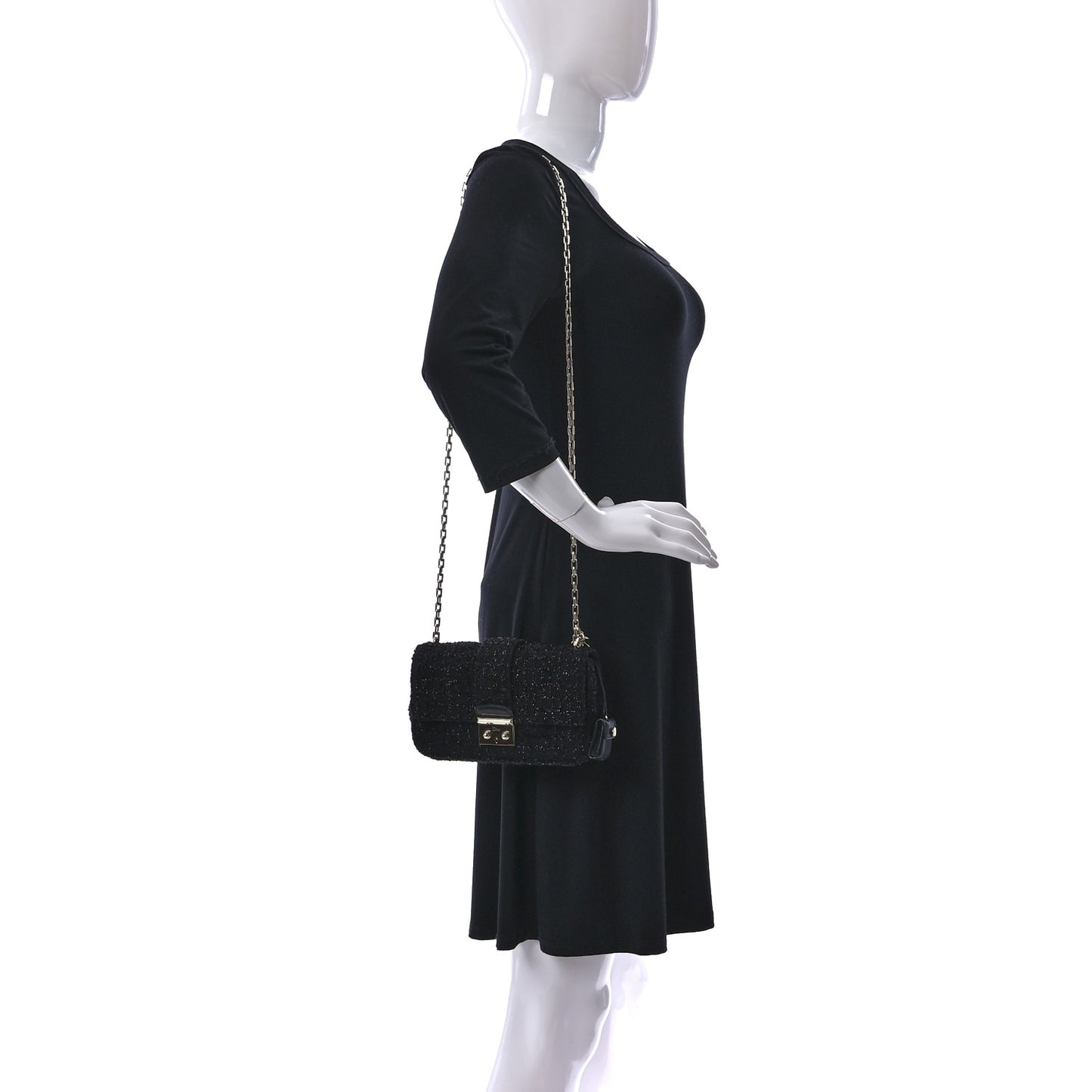 Tweed Miss Dior Pouch Black