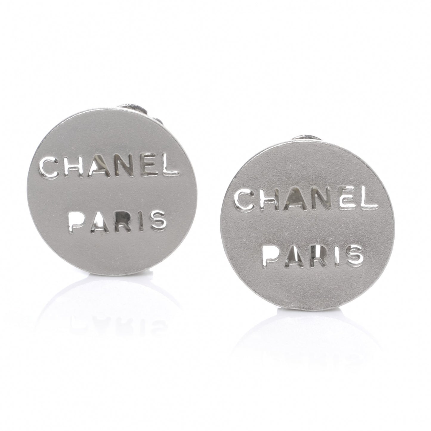 PARIS Clip On Earrings Matte Silver