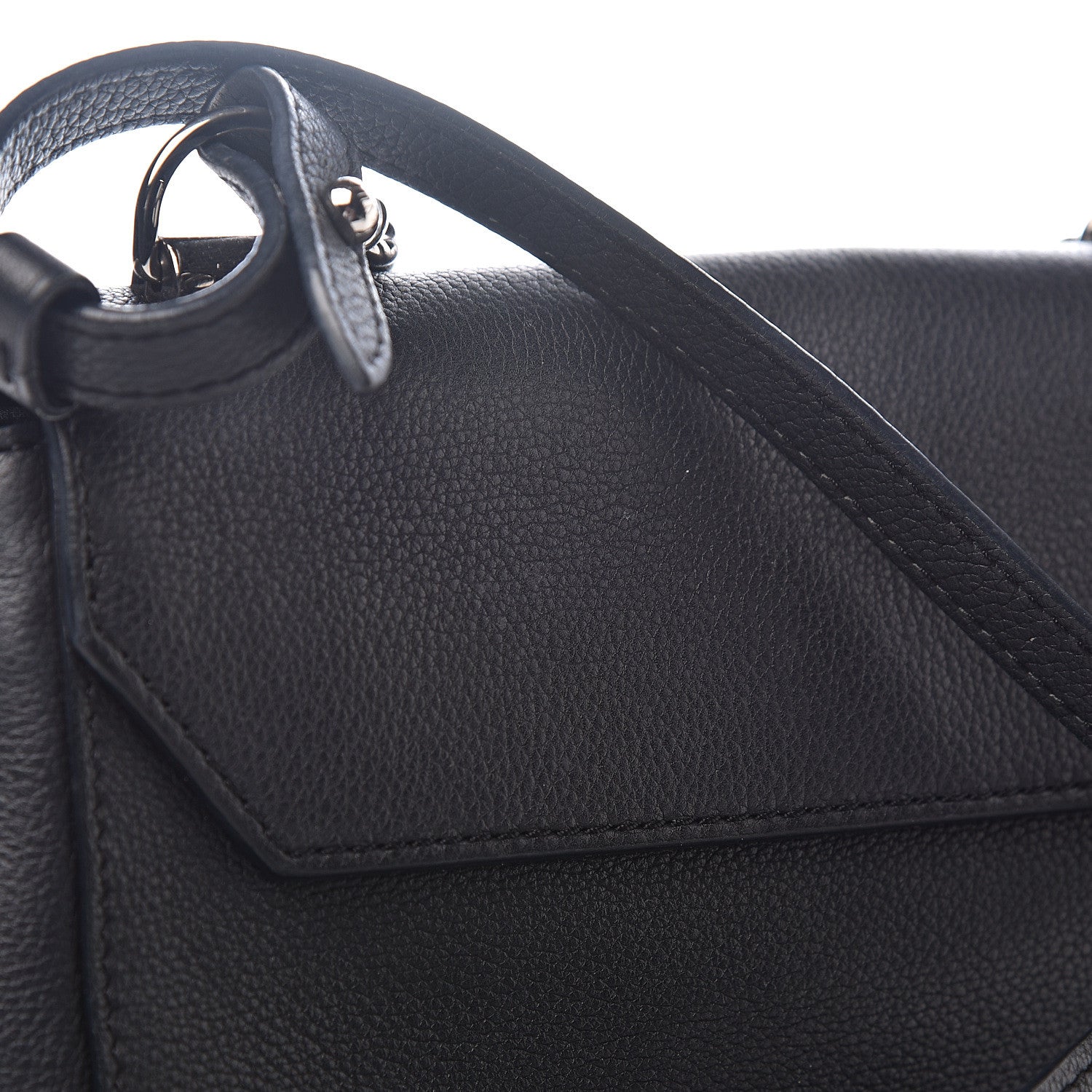 Louis Vuitton Calfskin Lockme II Chain Bag BB Black 8 of 9