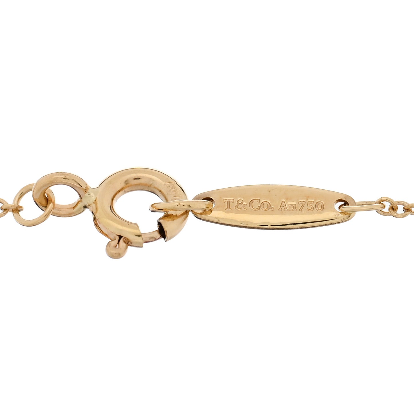 18K Yellow Gold Diamond .15ctw Elsa Peretti Diamonds by the Yard Station Bracelet