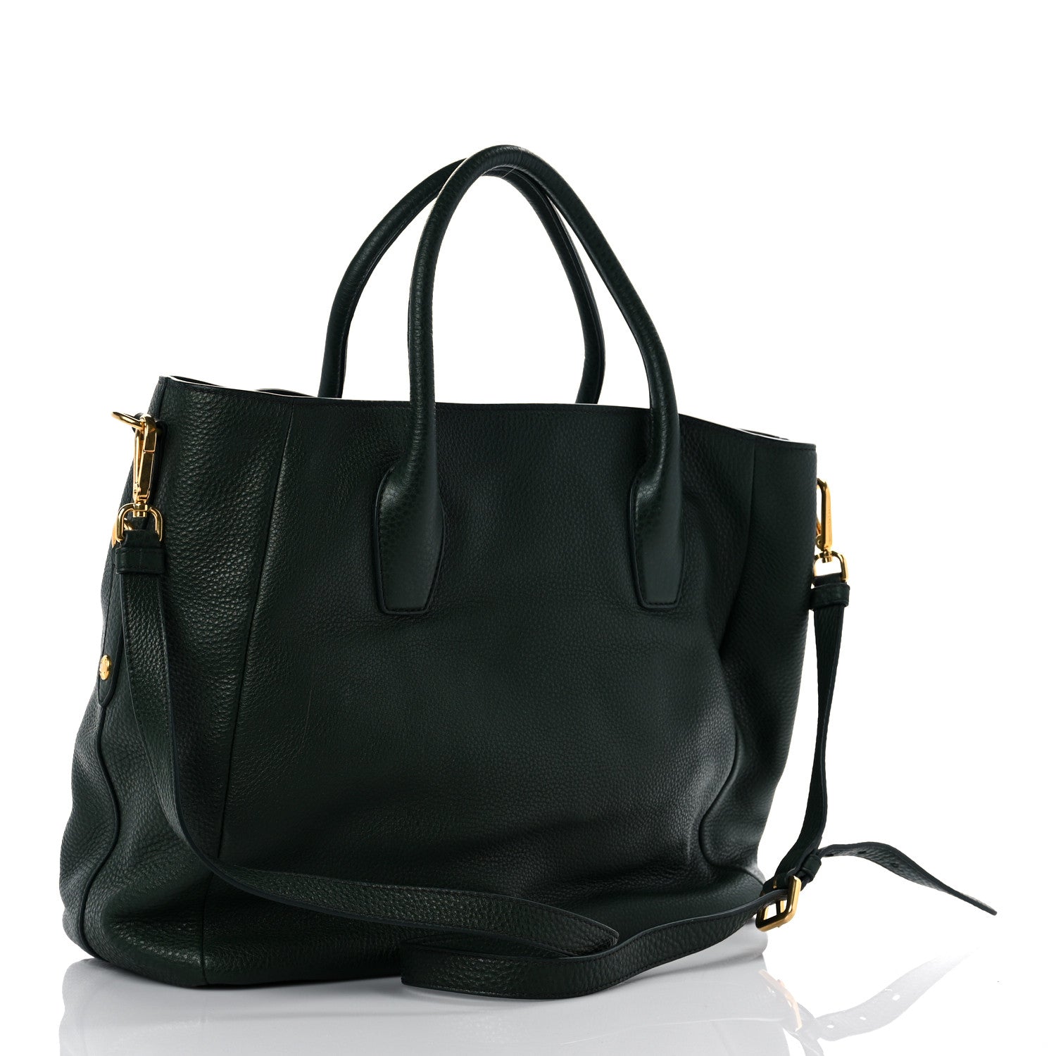Prada Vitello Daino Tote Foresta 5 of 10
