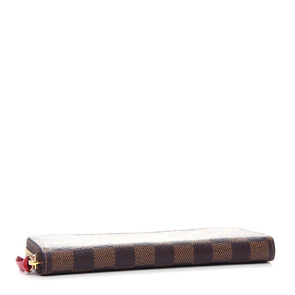 Louis Vuitton Damier Ebene Clemence Wallet Cherry 4 of 8