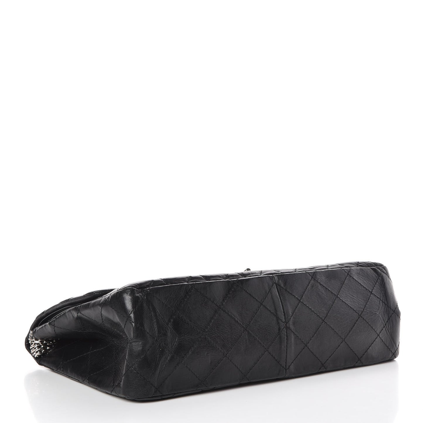Aged Calfskin Quilted Mobile Art 2.55 Reissue Flap 228 Black