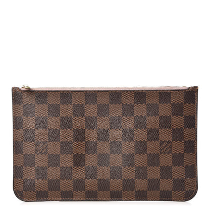 Louis Vuitton Damier Ebene Neverfull MM GM Pochette Rose Ballerine 1 of 13