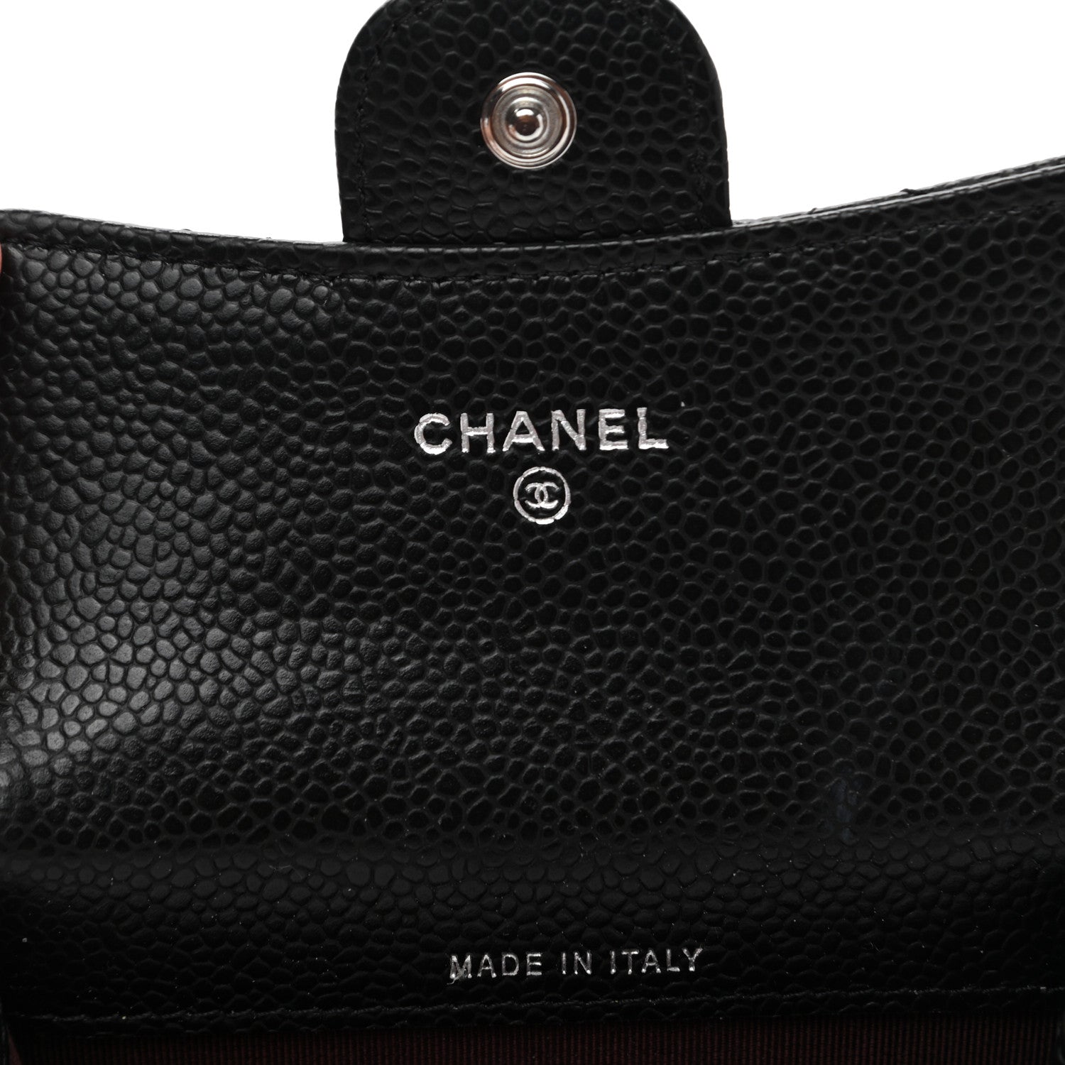 Chanel Caviar Quilted Flap Card Holder Wallet Black 6 of 9