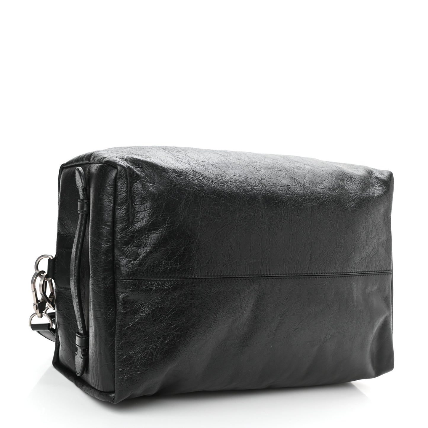Fluffy Calfskin Morpheus Convertible Backpack Black