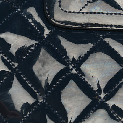Chanel Patent Quilted Large Coco Shine Accordion Flap Dark Navy Blue 18 of 18
