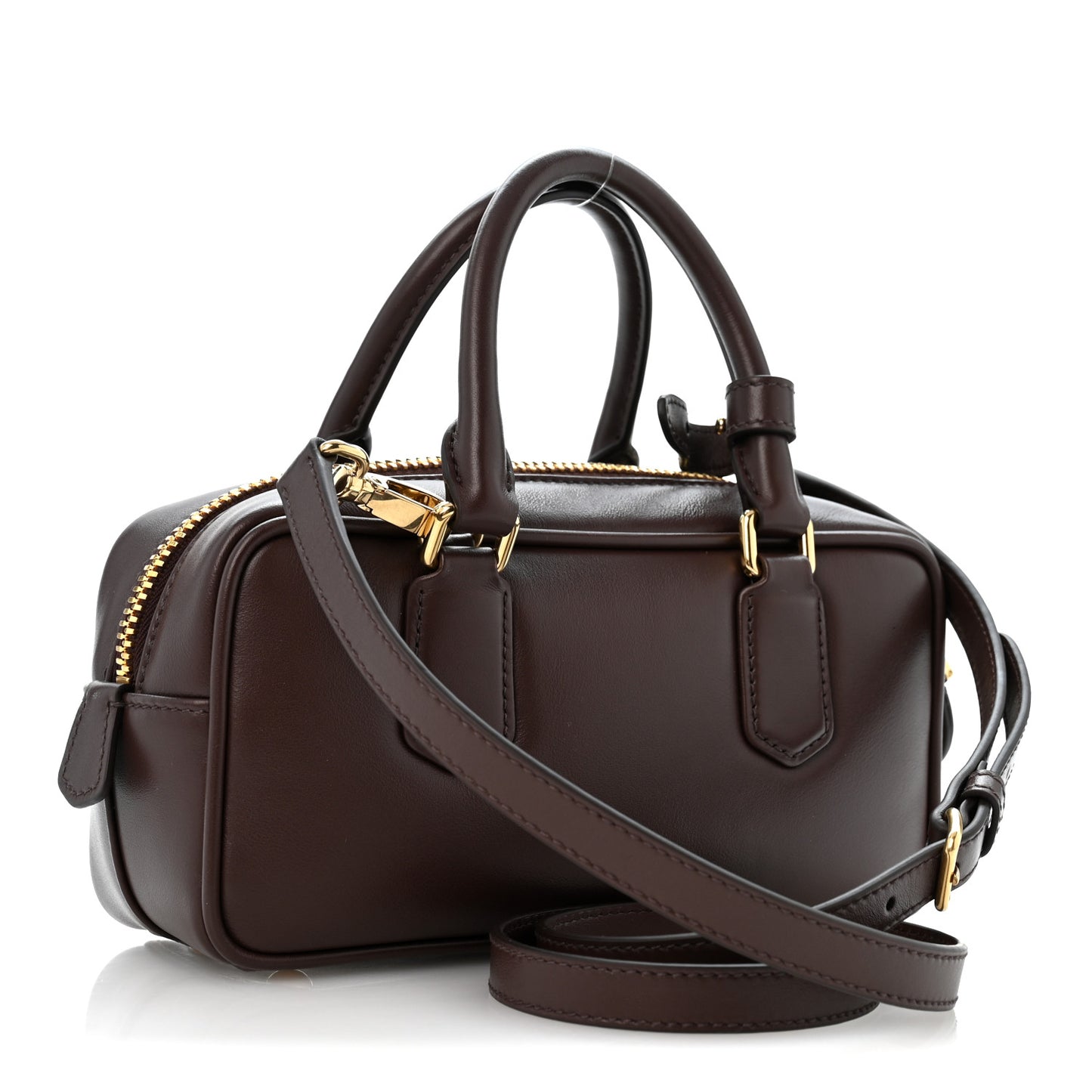Calfskin Mini Arcadie Top Handle Bag Briarwood