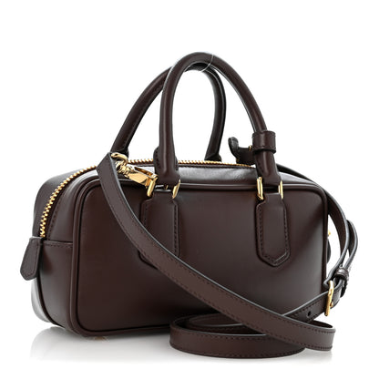 Miu Miu Calfskin Mini Arcadie Top Handle Bag Briarwood 3 of 11