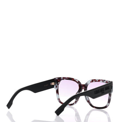 Christian Dior Acetate Square DiorID1 Sunglasses Red Tortoise 3 of 6
