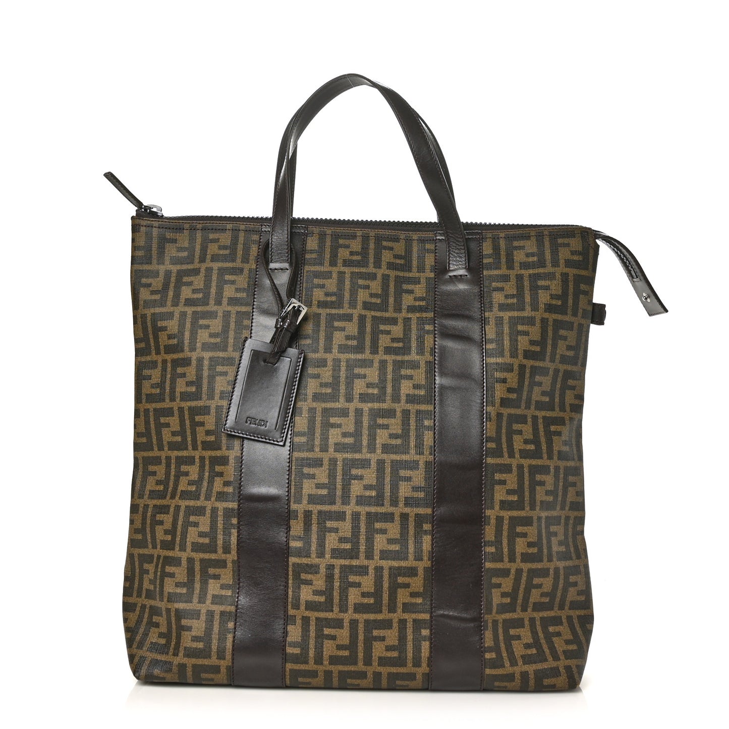 Zucca Spalmati Top Handle Tote Tobacco